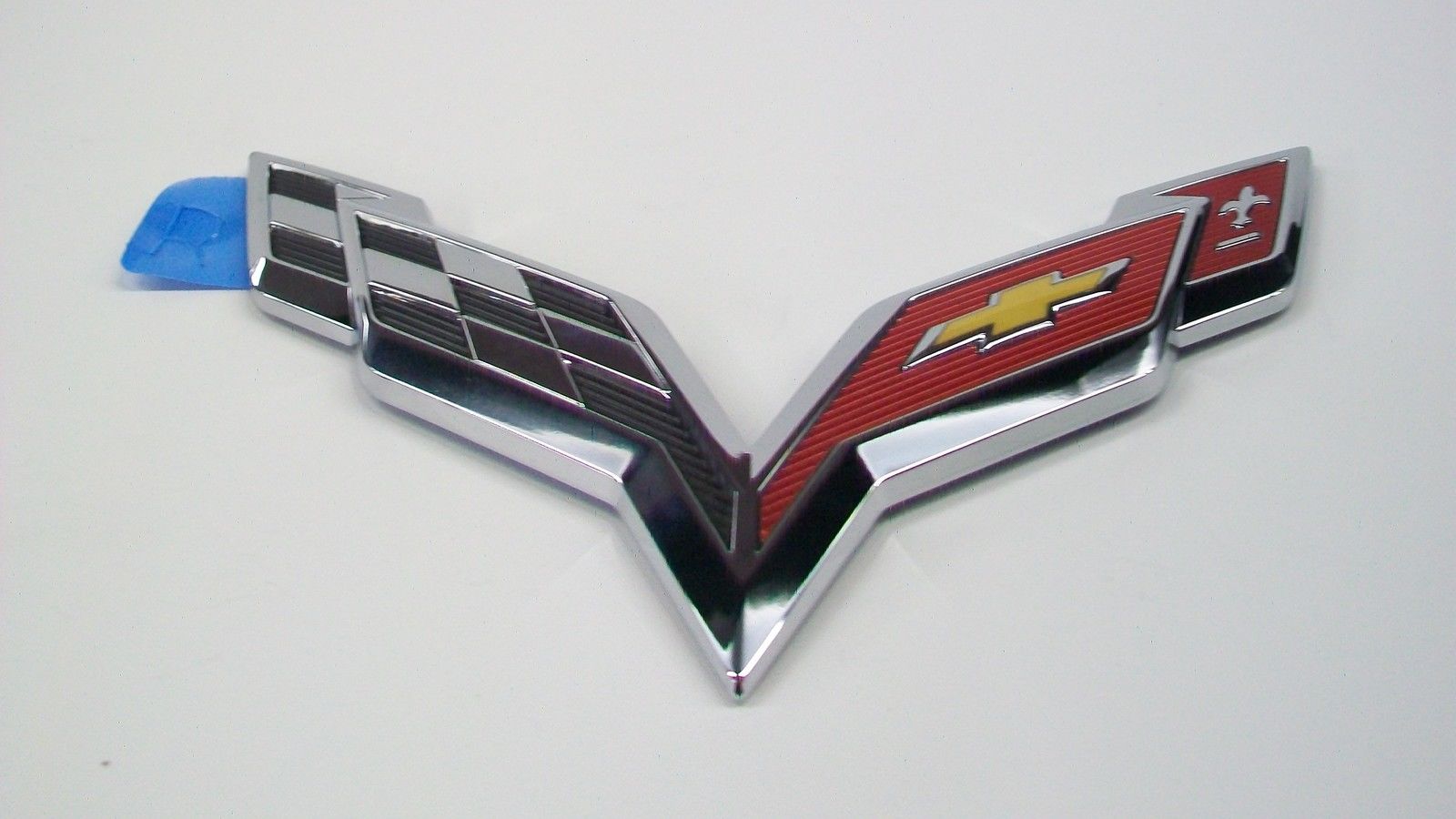 2014 Corvette C7 GM Stingray Emblem Rear Bumper Genuine 23109577, 23168615, 84658772