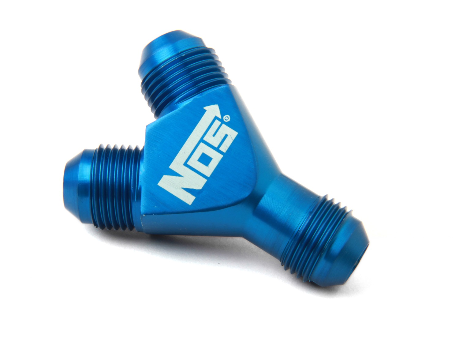 Fuel Hose Fitting, NOS Distribution Blocks, 8AN Y-BLOCK (BLUE)