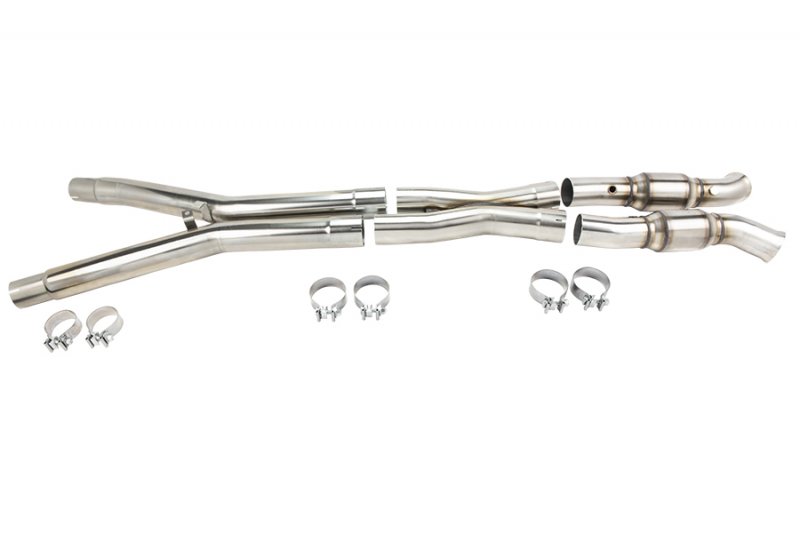 3" SS GREEN Catted X-Pipe C6 2005-2008 Corvette 6.0L/6.2L Connects to OEM