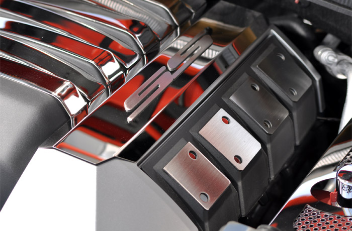 Camaro Stainless "SS" Factory Fuel Rail Covers - 2010
