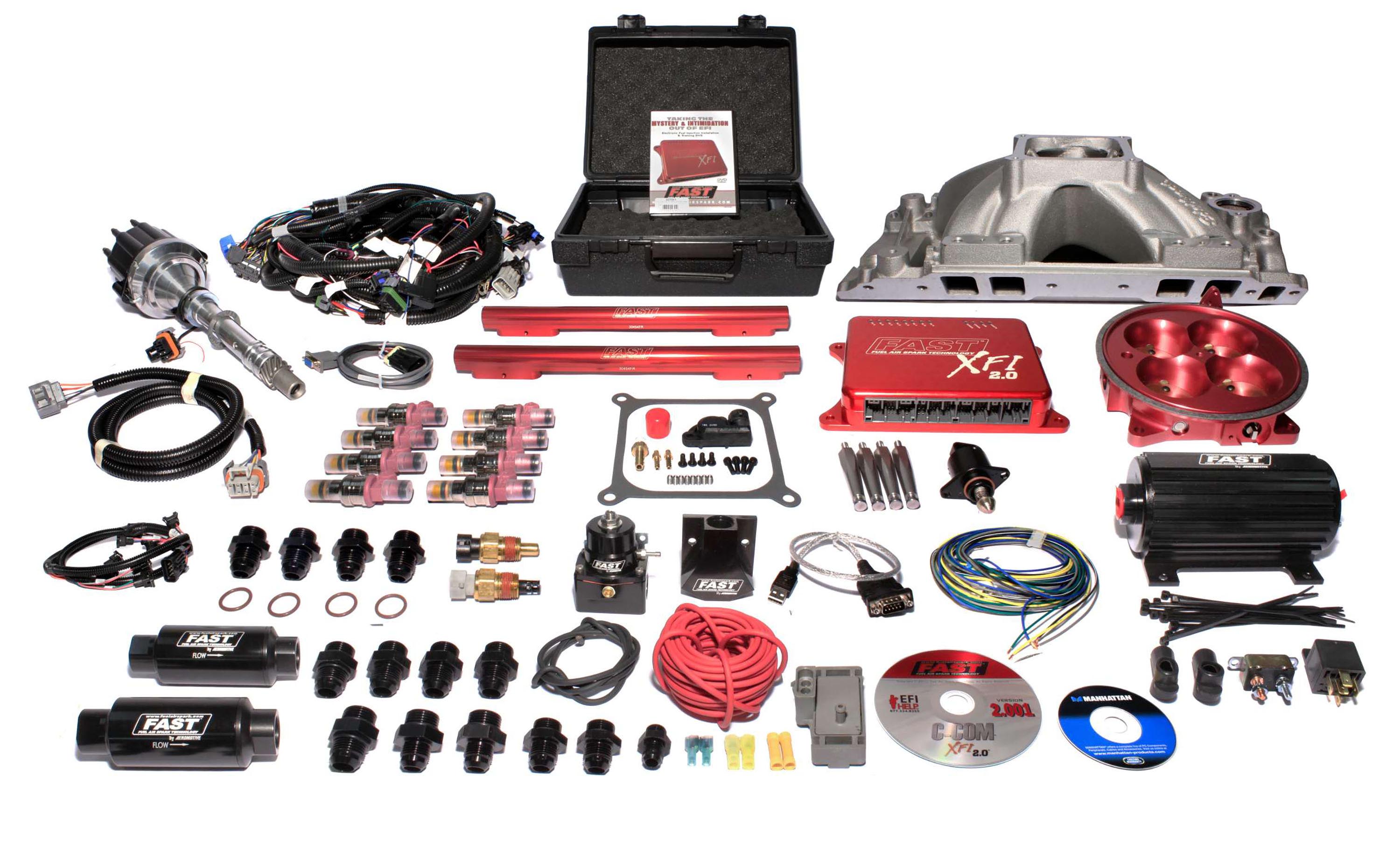 1965-1974 Chevrolet Corvette Base XFI 2.0 BBC Red 1000 Kit