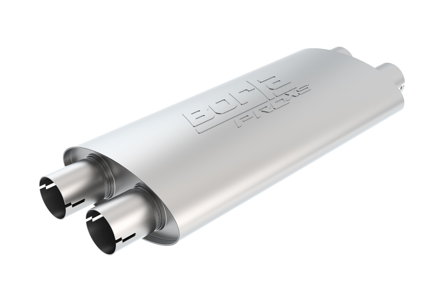 ProXS Muffler 2.5" Dual Inlet/2.25" Dual Outlet, 4" x 9.5" Oval, 19" Long Body,