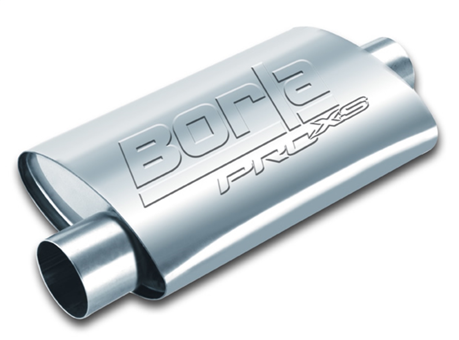 ProXS Muffler 2.25" Offset Inlet/2.25" Center Outlet, 4.25" x 7.88" Oval, 14" Lo