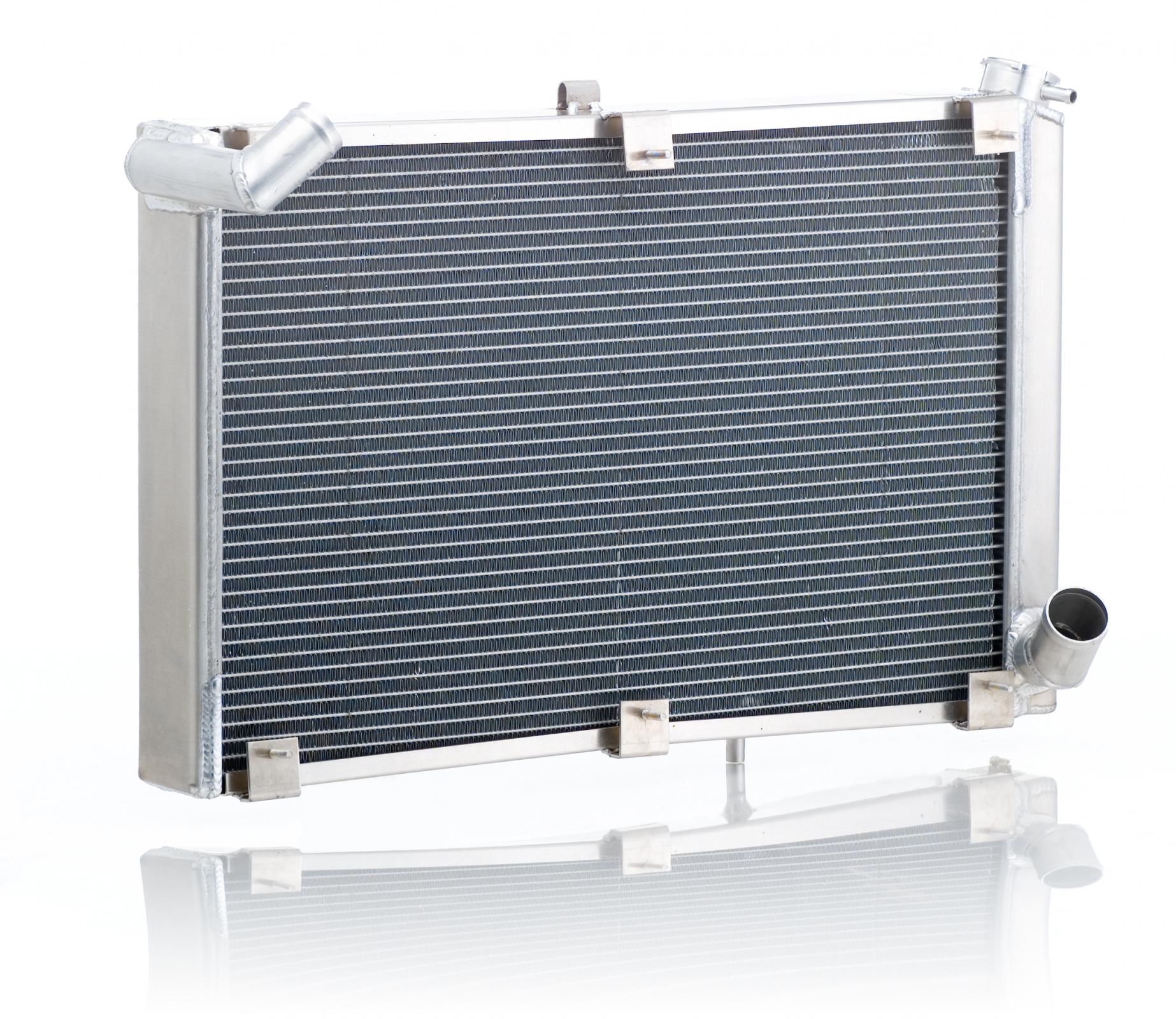 Radiator Direct-Fit Natural Finish for 63-72 Chevrolet Corvette w/Auto Trans 27
