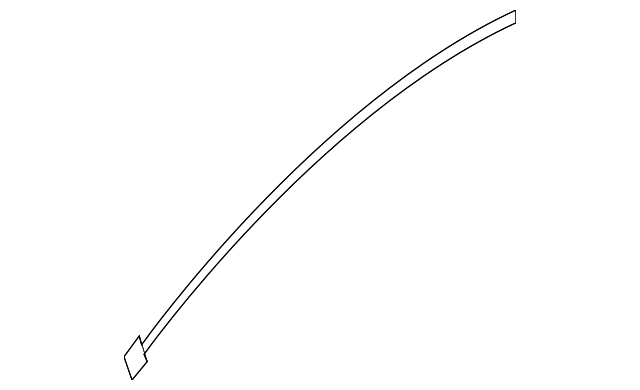C6 Base, Z06, Grand Sport, ZR1, Corvette Front Fender Panel Weatherstrip, LH  GM OEM