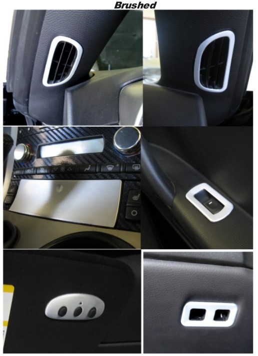 C6 Corvette Brushed or Polished Aluminum Interior Trim Package - 6 Piece
