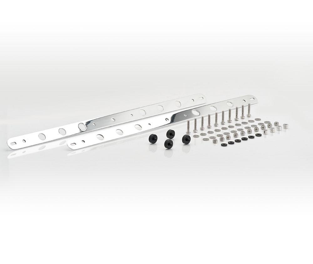 Polished Finish Accessory Fan Brackets Downflow w/Dual 11 Inch 62-67 Chevrolet C