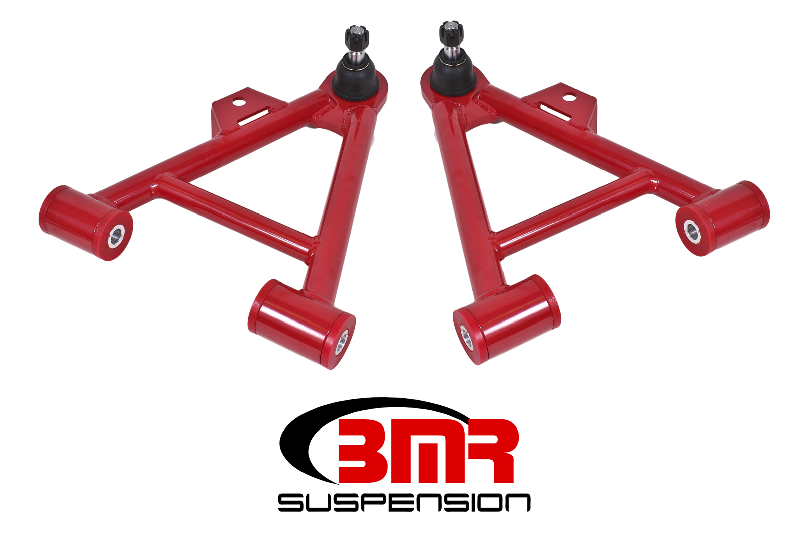 A-arms, Lower, Coilover, Non-adjustable, Poly, Std Ball Joint, Fits 1979-1993 Ford Mustang , BMR Suspension - AA035R