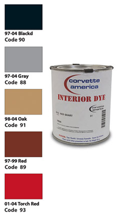 C5 Corvette Dye. Black Quart Corvette 1997-2004