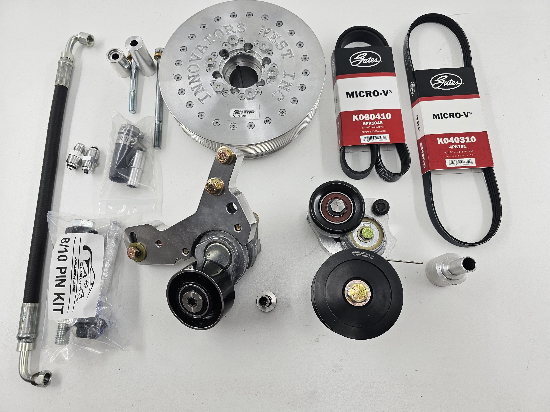 A&A Corvette 1997-2013 C5, C6 and, Grand Sport, Z06 Corvette V3 Secondary Belt Drive System, WET Sump