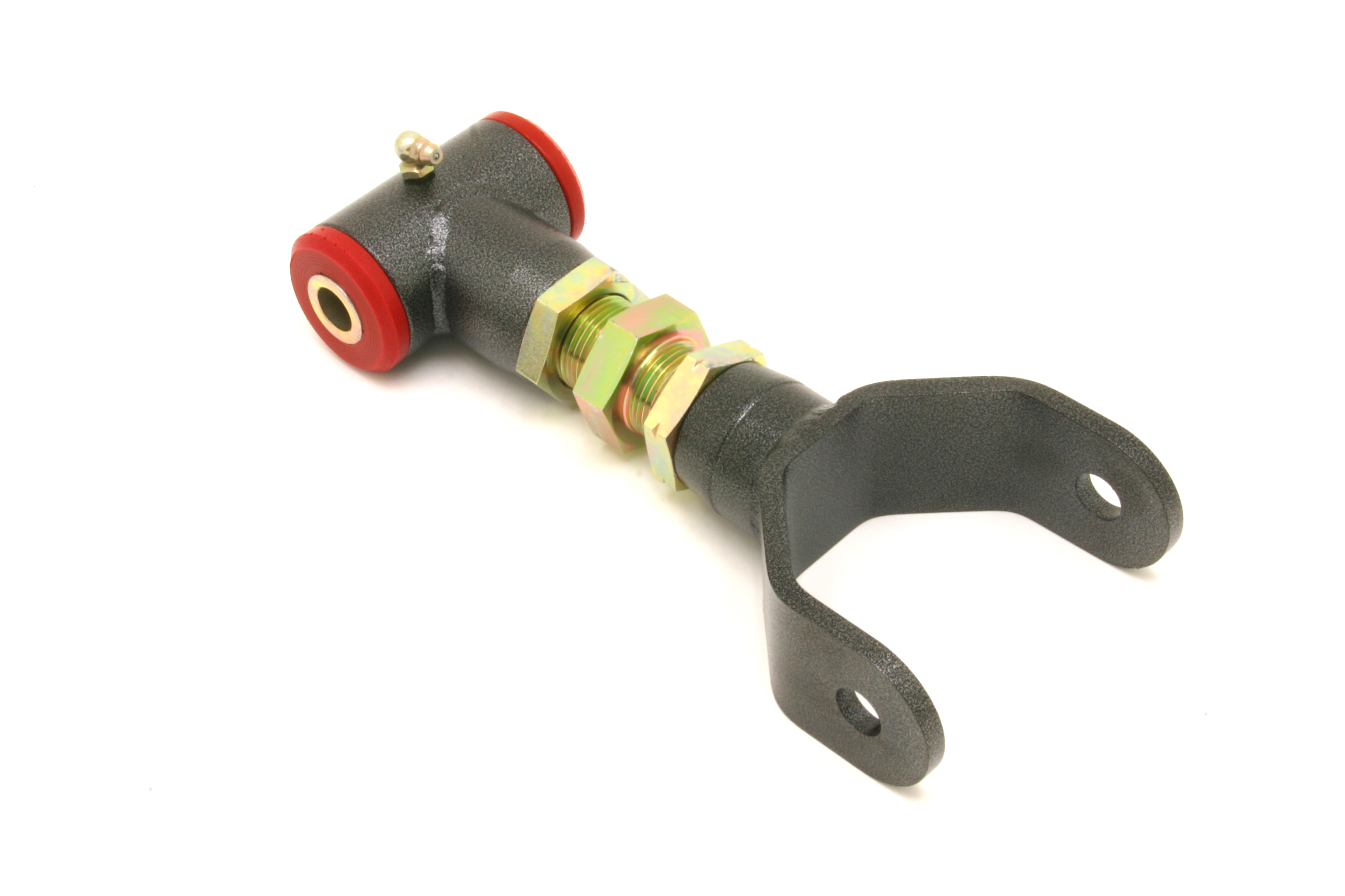 BMR Suspension Control Arm, Tubular, Upper, Adjustable, Polyurethane Bushings, Steel, Black Hammertone Powder Coat, Ford Must