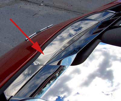 C6 Corvette Stainless Front Nose Cap