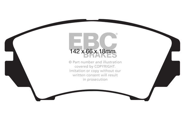 2010-2015 Chevrolet Camaro LT, LS,  3.6, V6  Greenstuff 7000 & Redstuff Premium Street FRONT Disc Brake Pad Set FMSI D1404, DP32