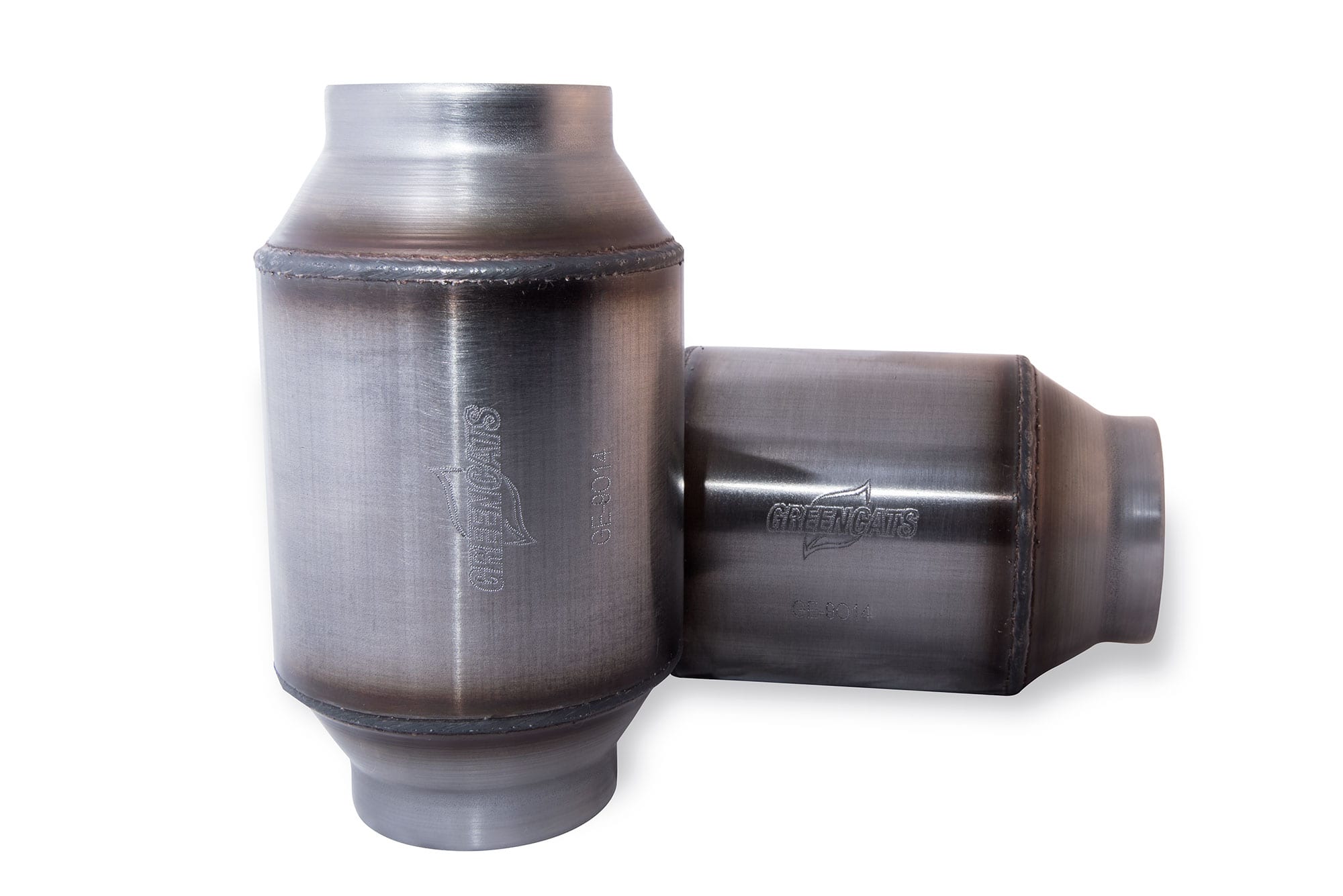 Ultra High Performance Catalytic Converter 3 x 7.5 Inch Long Body Green Catted 49 State EPA Certified