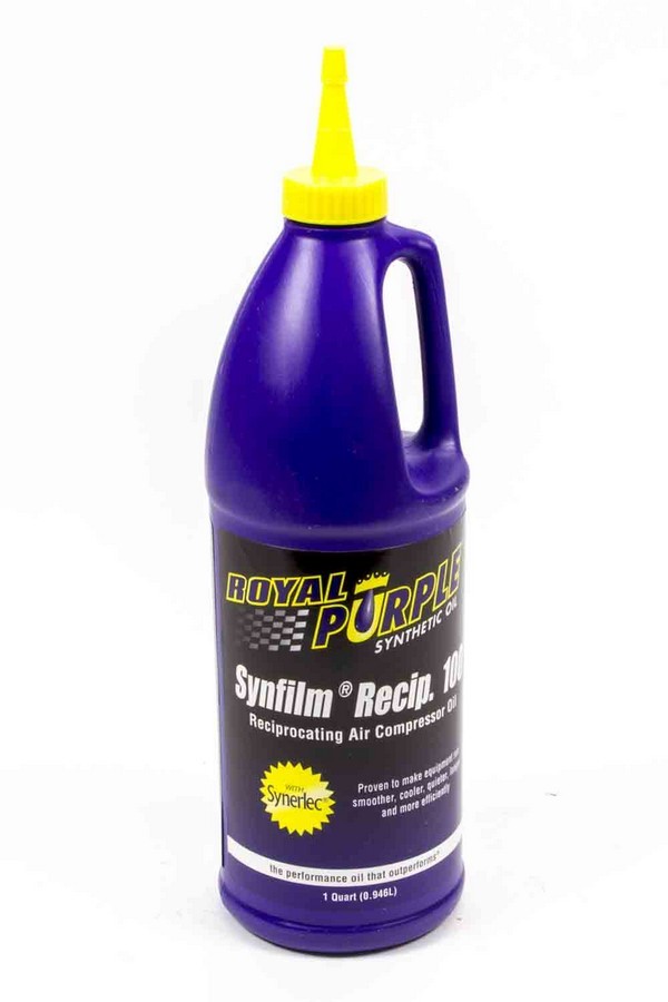 ROYAL PURPLE Air Compressor Oil Synfilm Recip 100 Synthetic 1 qt Bottle Each