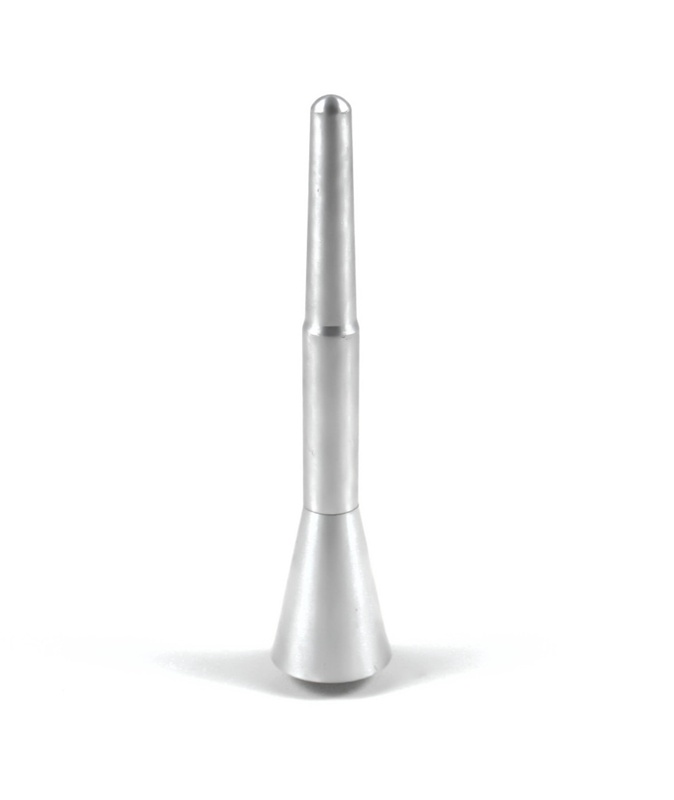 Torque Solution Billet Short Antenna (Silver) : Ford Mustang 2010-2012