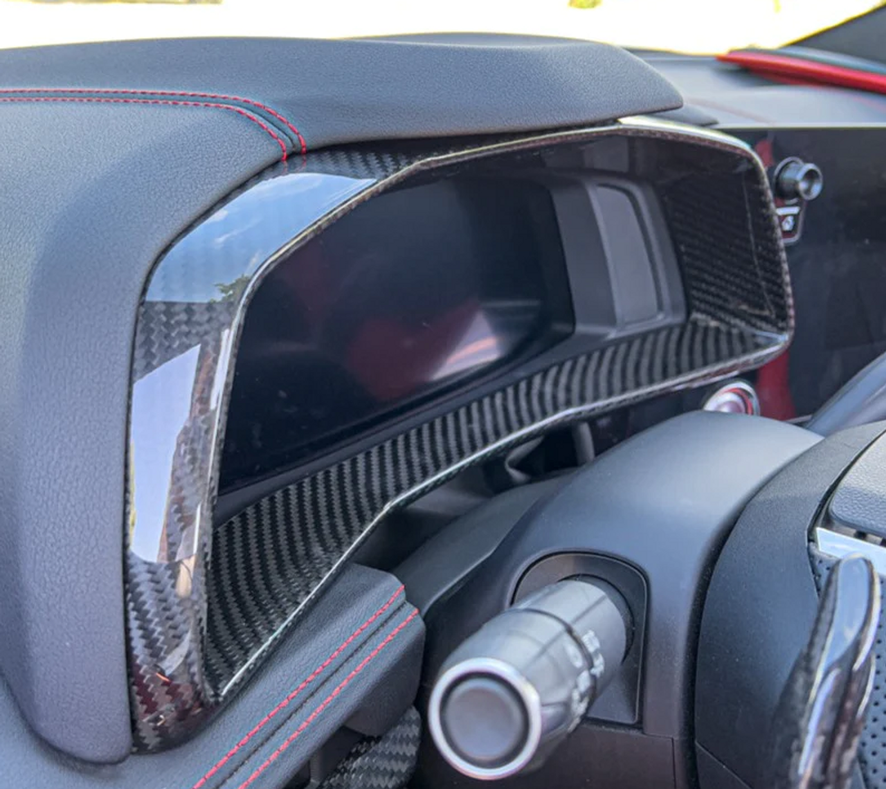 20-24+ C8 Corvette Carbon Fiber Gauge Cluster Bezel