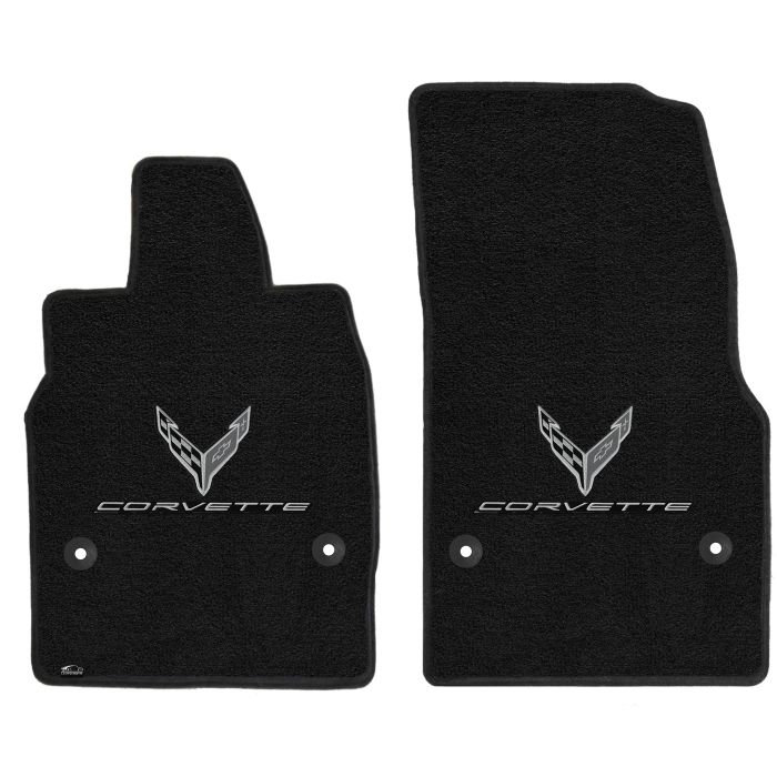 C8 Corvette  20-22 Lloyd Ultimat Floor Mats w/C8 Emblem & Corvette Script (Monoc