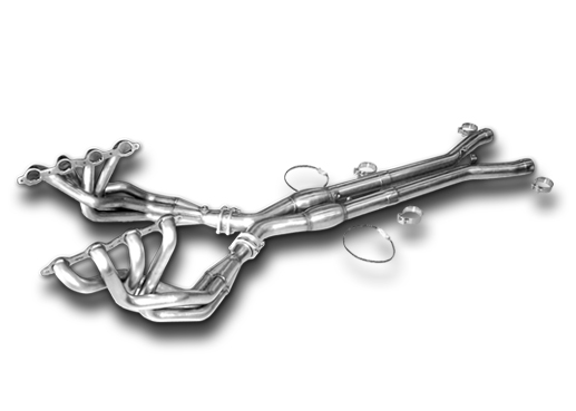 American Racing Long Tube Headers 2009-2013 C6 ZR1 Corvette 1 7/8" x 3" Header with NO Cats