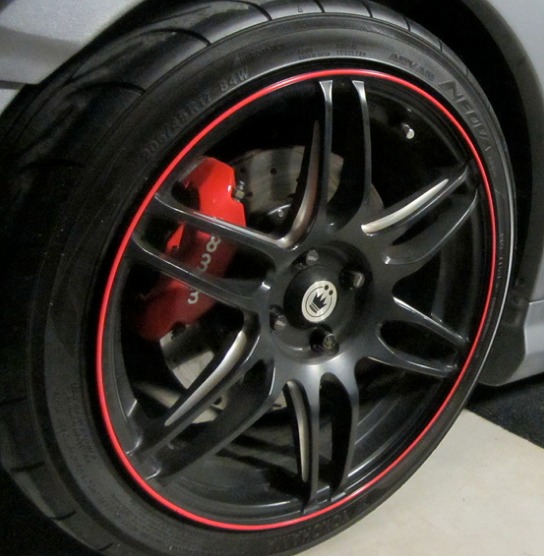 C7 Stingray Corvette Colored Wheel Bands, Protection and Styling
