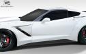 2014-2019 Chevrolet Corvette C7 Duraflex Gran Veloce Wide Body Side Skirts- 2 Pi