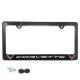 C8 Corvette Gray Script w/Double Logo License Plate Frame, Carbon Fiber