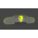 C8 Corvette WindRestrictor Illuminated Glow Plate, Jake Skull Coupe