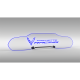 C8 Corvette WindRestrictor Illuminated Glow Plate, Flags With Corvette Racing Coupe